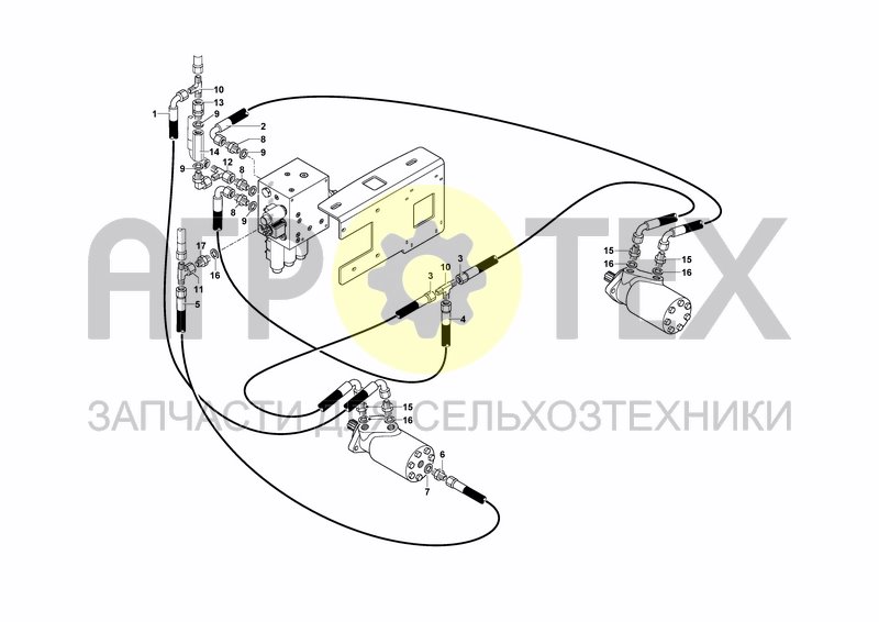 Чертеж HYDRAULIC SYSTEM