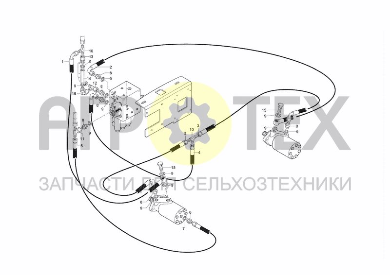 Чертеж HYDRAULIC SYSTEM