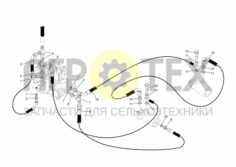 Чертеж HYDRAULIC SYSTEM