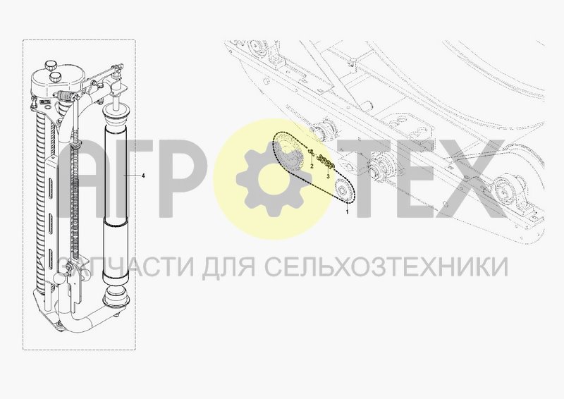 Чертеж ADAPTER KIT FOR 500 MM FILM ROLL