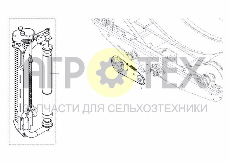 Чертеж ADAPTER KIT FOR 500 MM FILM ROLL