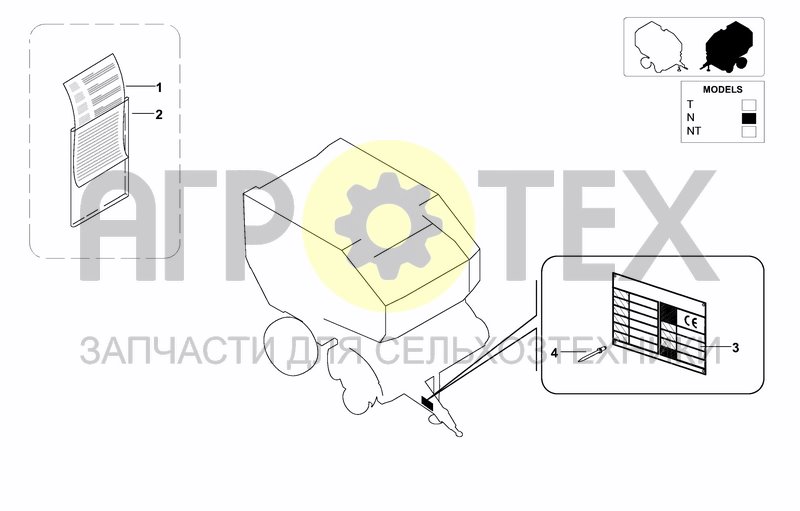 Чертеж IDENTIFICATION PLATE AND CE DECLARATION OF COFORMI