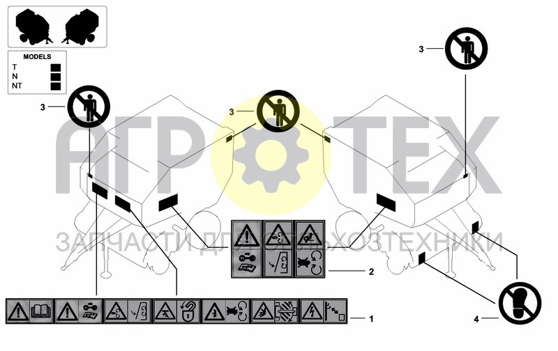 Чертеж DECALS FOR FRONT AREA GUARDS