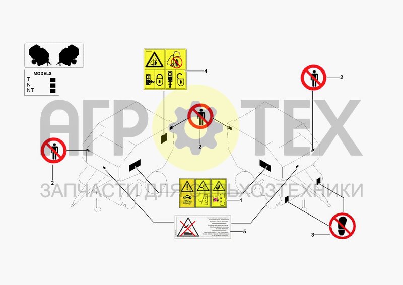 Чертеж DECALS FOR FRONT AREA GUARDS