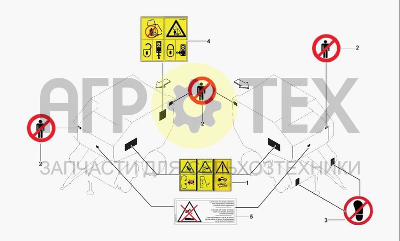 Чертеж DECALS FOR FRONT AREA GUARDS