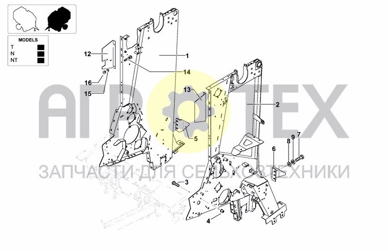 Чертеж FRONT FRAME