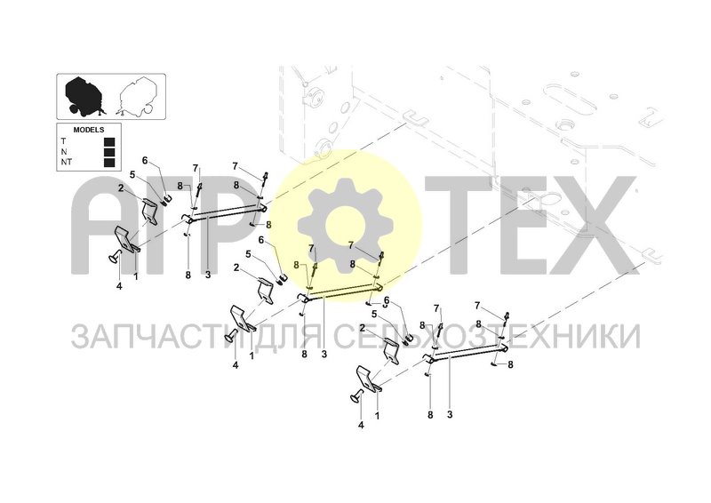 Чертеж STRIPS FOR NET CONTAINMENT