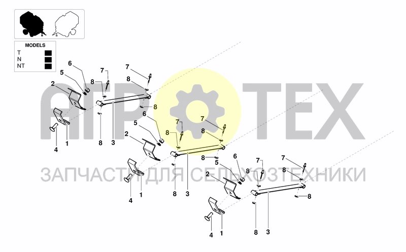 Чертеж STRIPS FOR NET CONTAINMENT