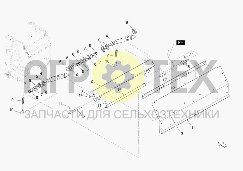 Чертеж BALE SHAPE INDICATORS