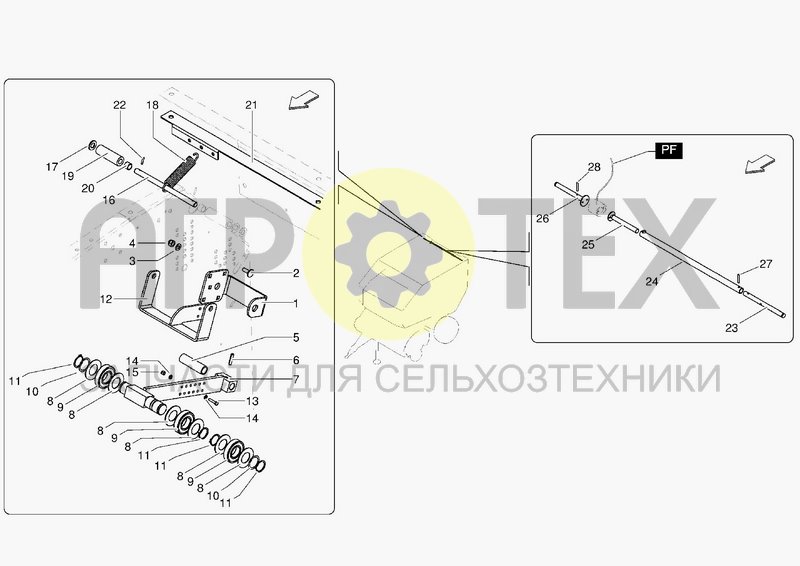 Чертеж BALE SHAPE INDICATORS