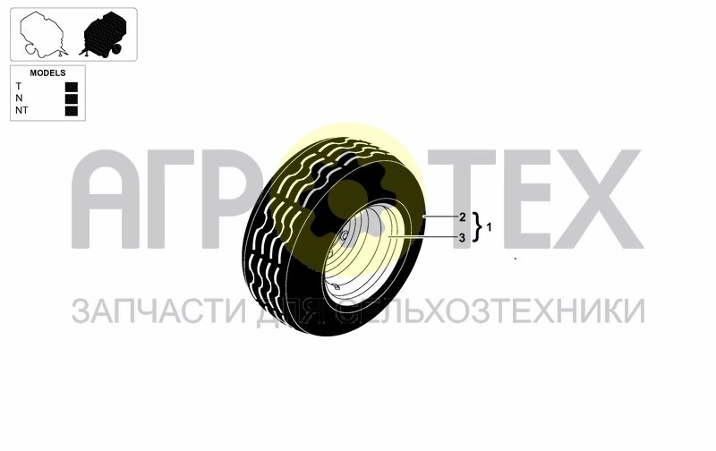 Чертеж TYRES 15.0/55-17