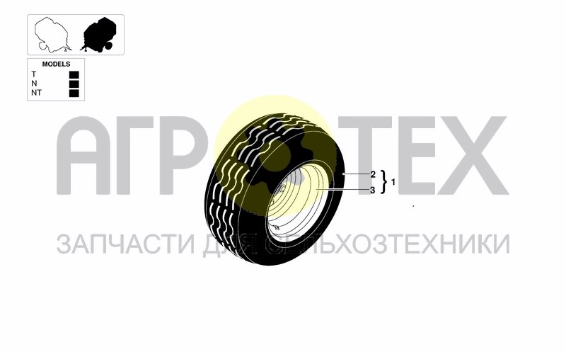 Чертеж TYRES 15.0/55-17