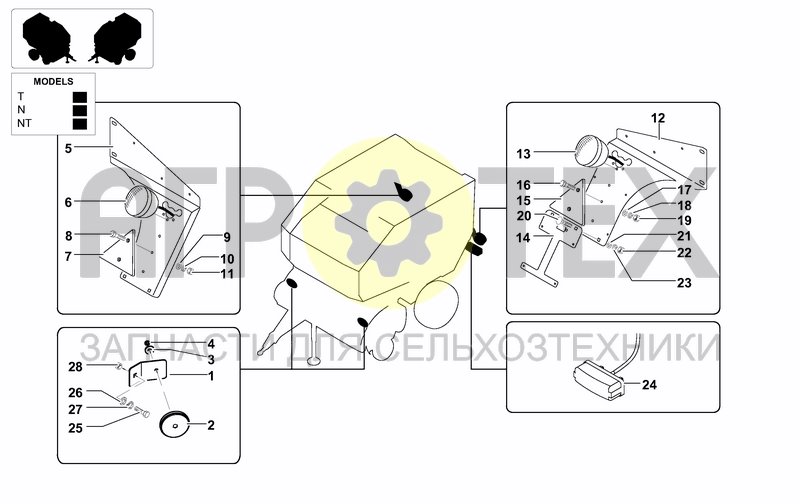 Чертеж REFLECTORS & PLATE SUPPORT