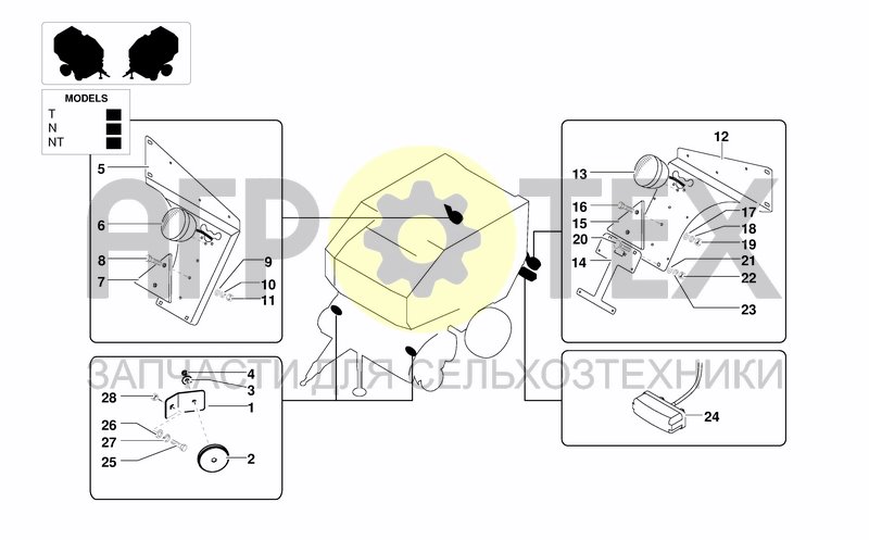 Чертеж REFLECTORS & PLATE SUPPORT