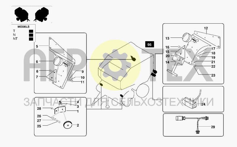 Чертеж REFLECTORS & PLATE SUPPORT