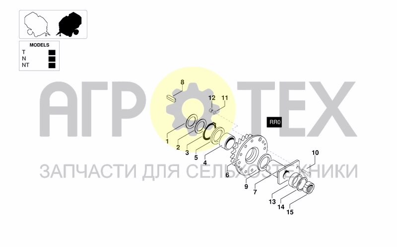 Чертеж TRANSMISSION - LEFT HAND SIDE