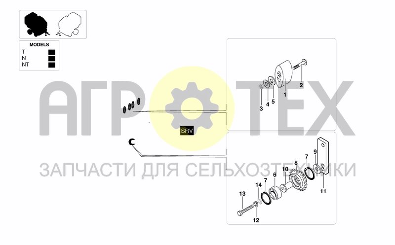 Чертеж TRANSMISSION RH COUNTERSHAFT