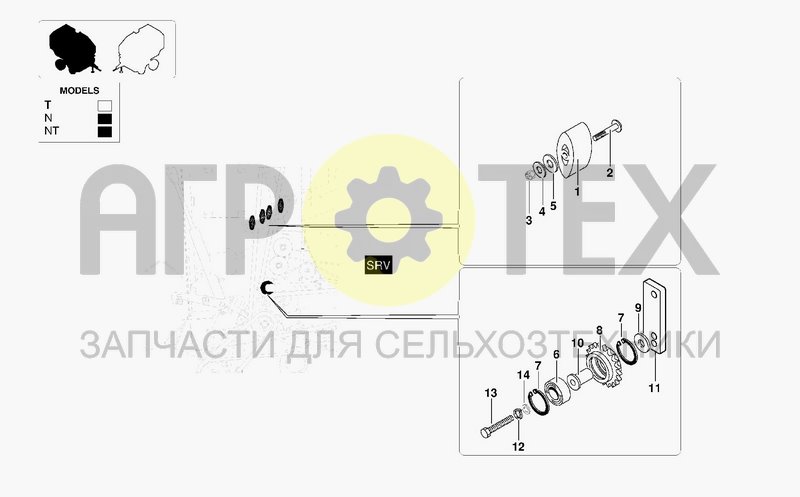 Чертеж TRANSMISSION RH COUNTERSHAFT