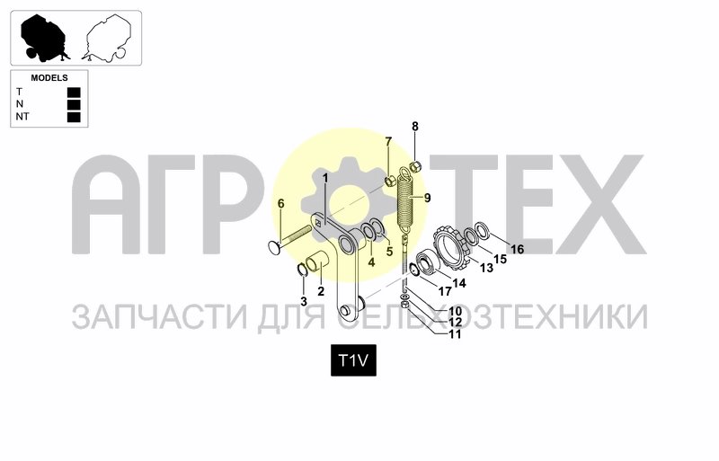 Чертеж TRANSMISSION ROLLER R2-F