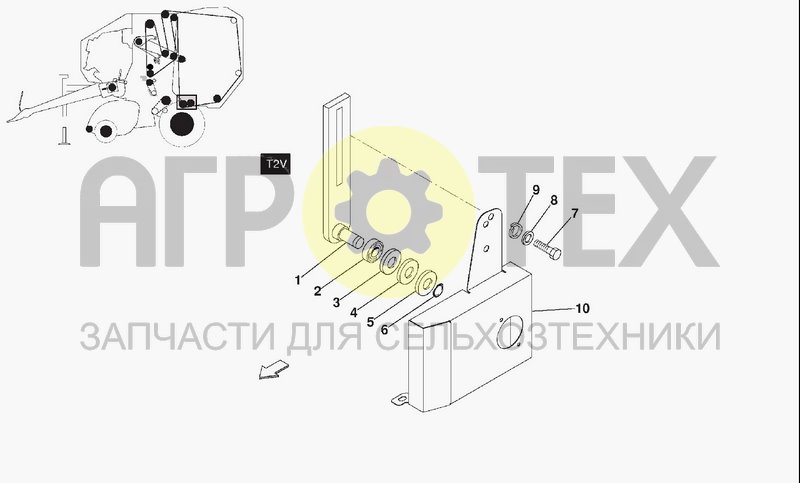 Чертеж TRANSMISSION ROLLER M1