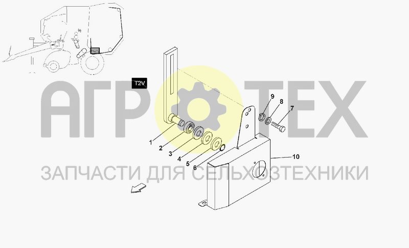 Чертеж TRANSMISSION ROLLER M1