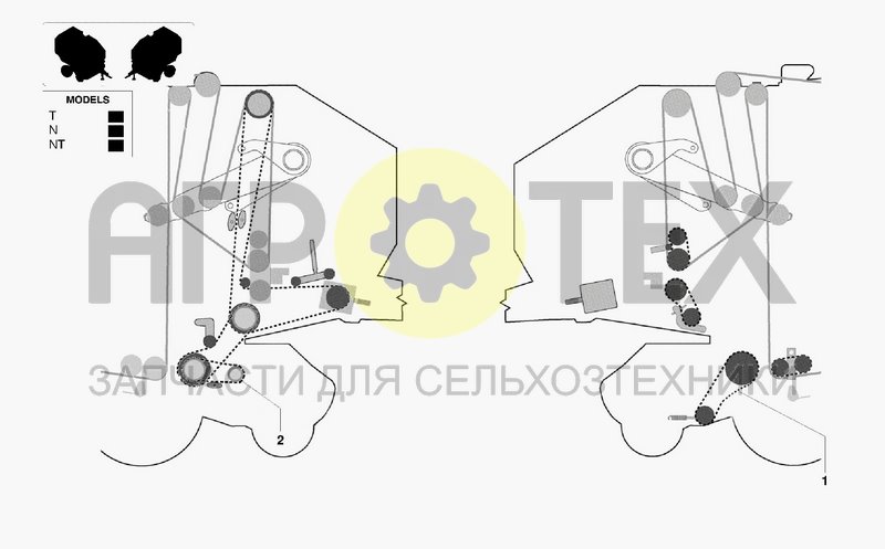 Чертеж ROLLER TRANSMISSION