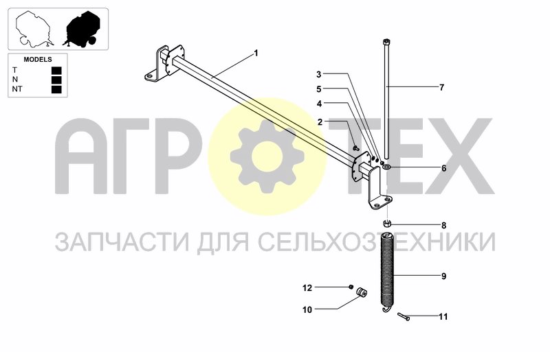 Чертеж PICKUP SUSPENSION SPRINGS & BAR