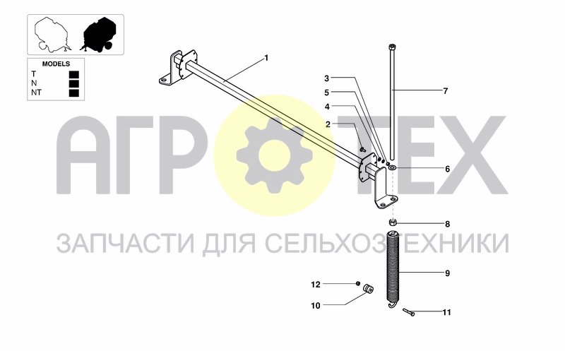 Чертеж PICKUP SUSPENSION SPRINGS & BAR