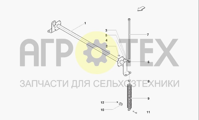 Чертеж PICKUP SUSPENSION SPRINGS AND BAR