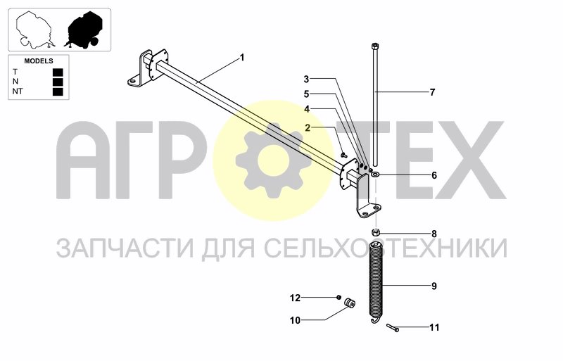 Чертеж PICKUP SUSPENSION SPRINGS & BAR