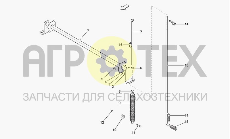 Чертеж PICKUP SUSPENSION SPRING & BAR