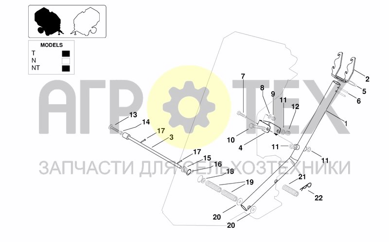 Чертеж TWINE BRAKE DEVICE