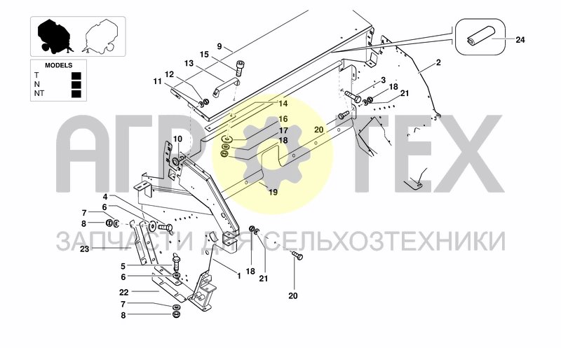 Чертеж FRONT FRAME/BINDING UNITS GUARDS