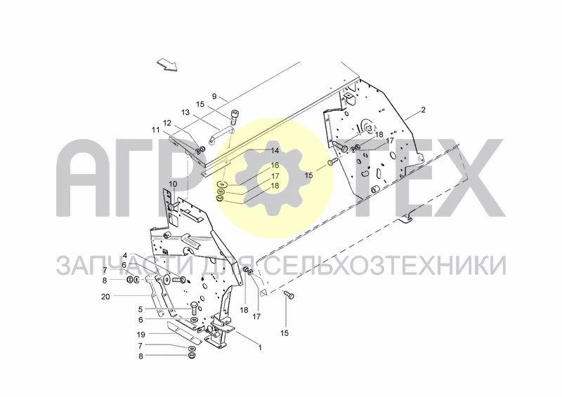 Чертеж FRONT FRAME - BINDING UNITS GUARDS