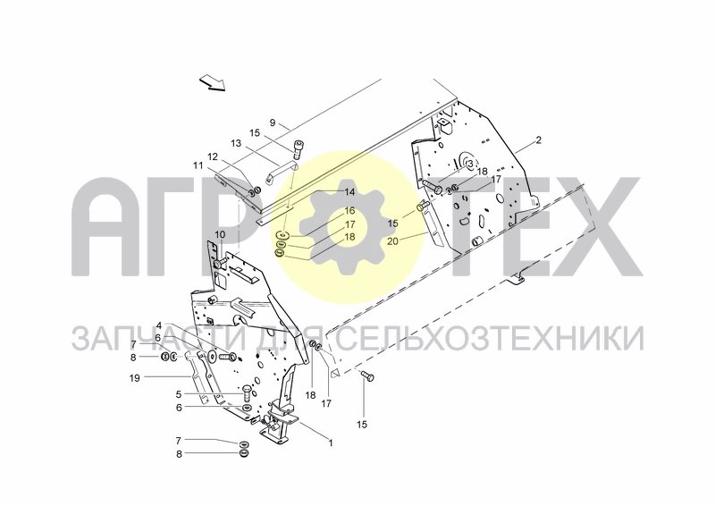 Чертеж FRONT FRAME - BINDING UNITS GUARDS