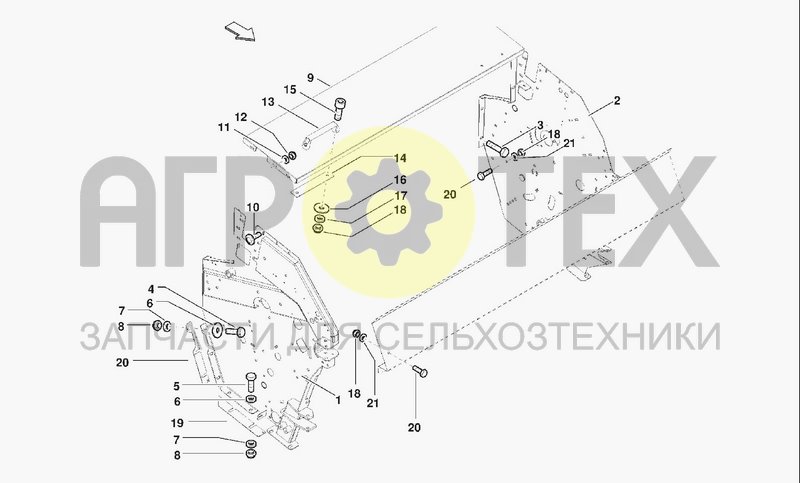 Чертеж FRONT FRAME / BINDING UNITS GUARDS