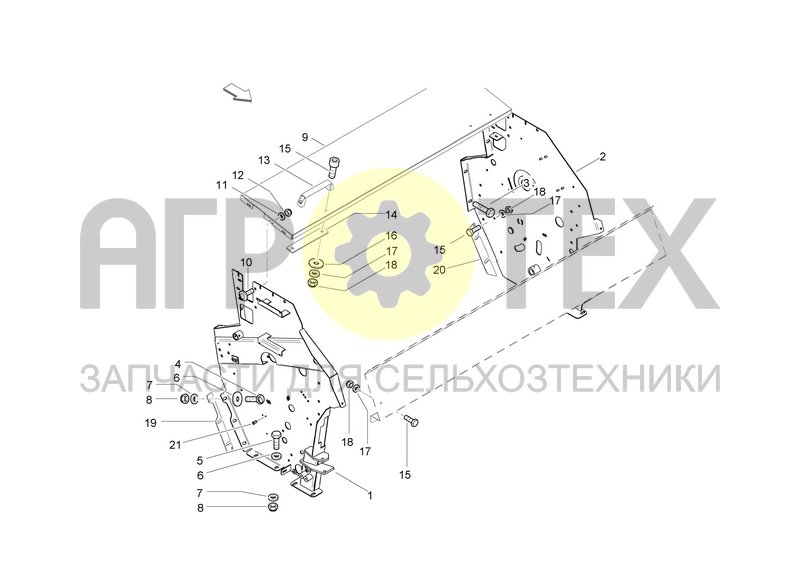 Чертеж FRONT FRAME - BINDING UNITS GUARDS