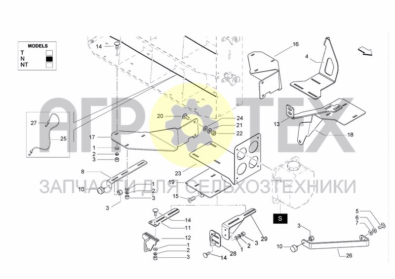 Чертеж SHIELDING CATCH PLATES AND BUMP STOPS