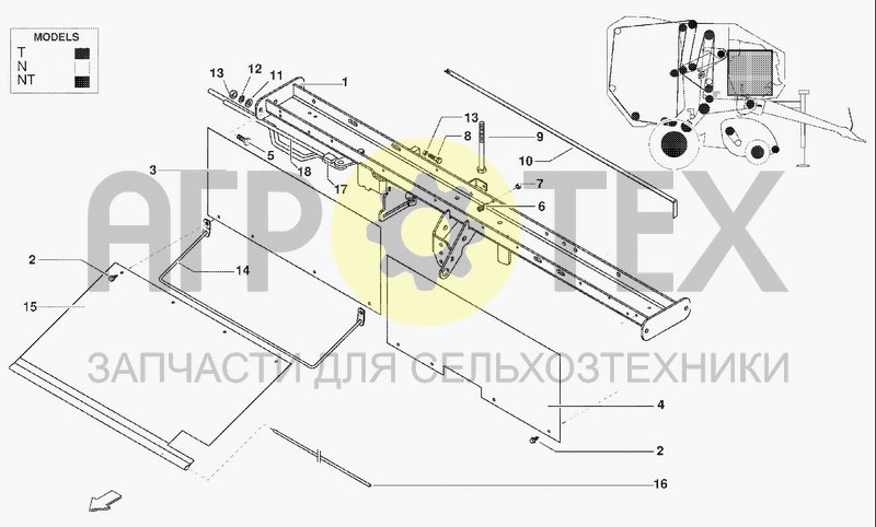 Чертеж TWINE BINDING UNIT