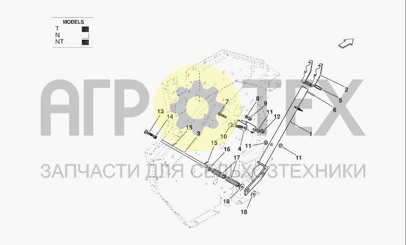 Чертеж TWINE BRAKE DEVICE