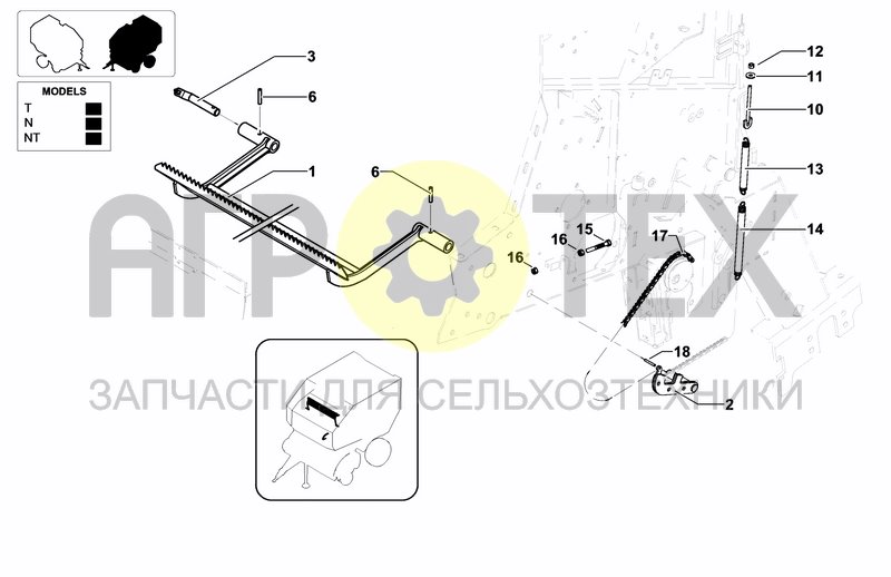 Чертеж TWINE/NET INJECTION DEVICE