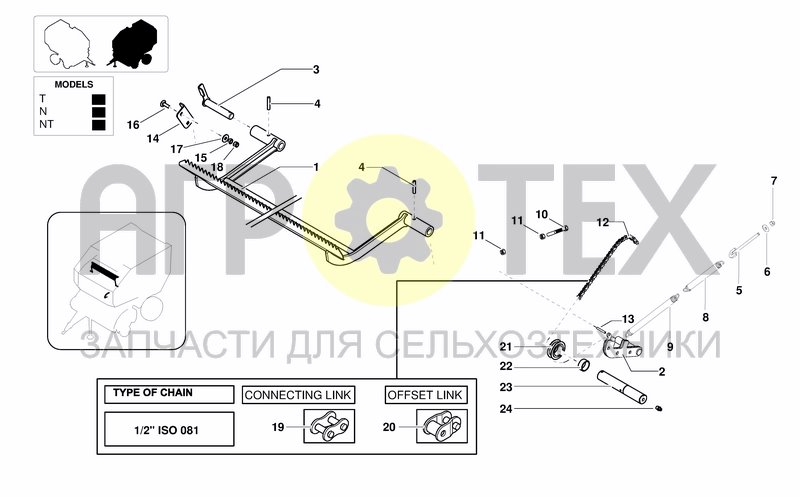 Чертеж TWINE/NET INJECTION DEVICE