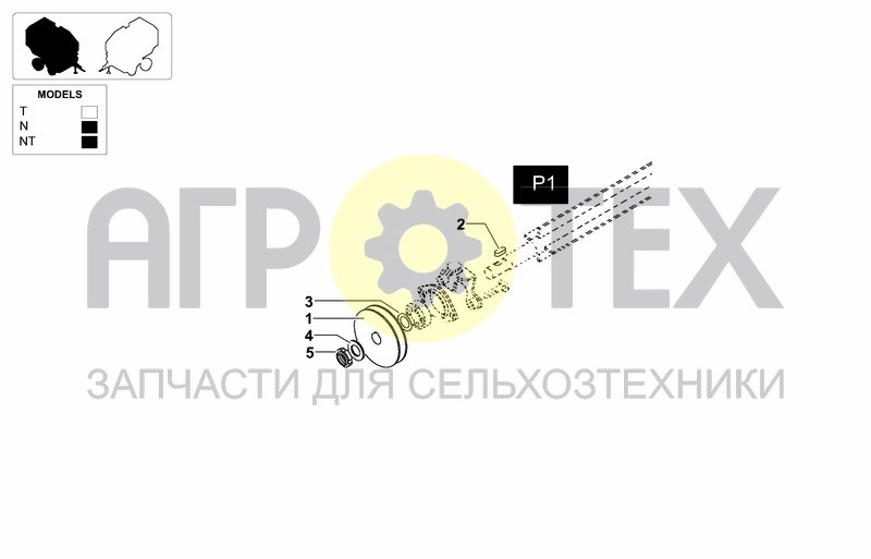 Чертеж COMMON TRANSMISSION FOR NET BINDING UNIT