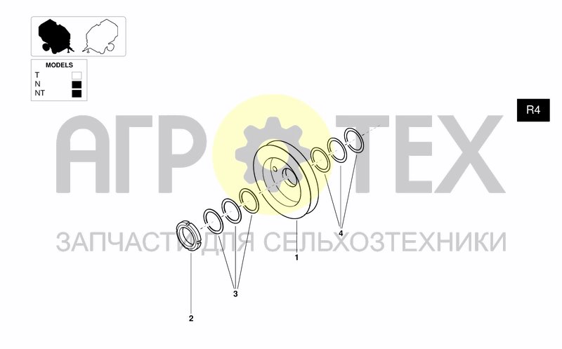 Чертеж COMMON TRANSMISSION FOR NET BINDING UNIT