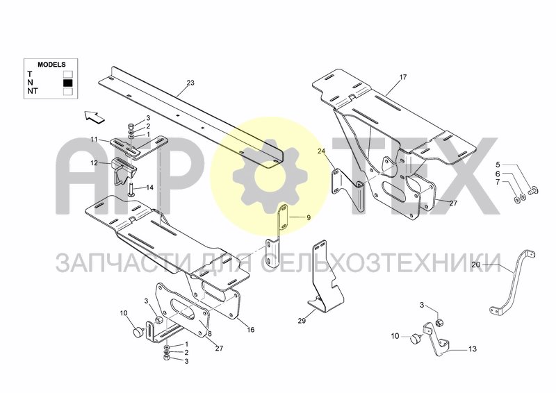 Чертеж SHIELDING CATCH PLATES AND BUMP STOPS