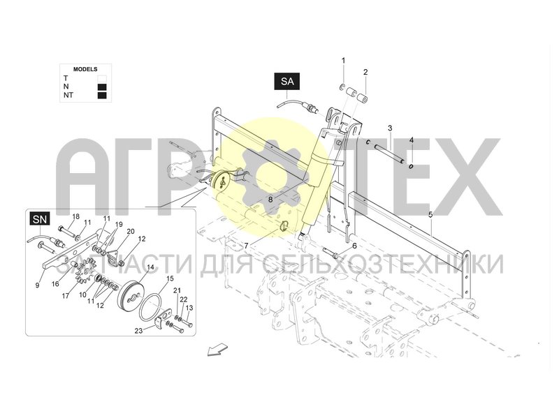 Чертеж NET BRAKE ACTUATOR