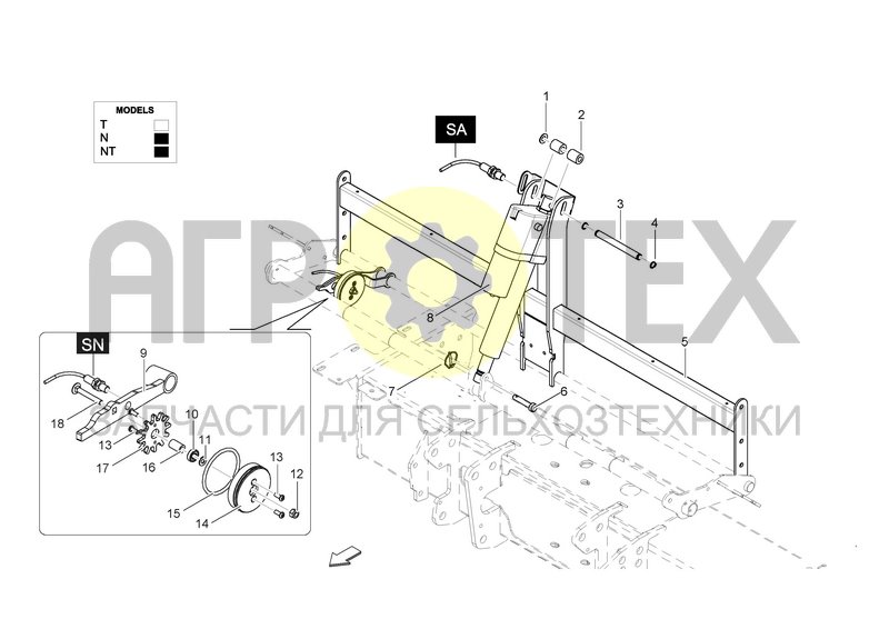 Чертеж NET BRAKE ACTUATOR