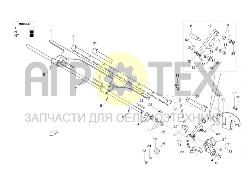 Чертеж LINKAGE NET CUT