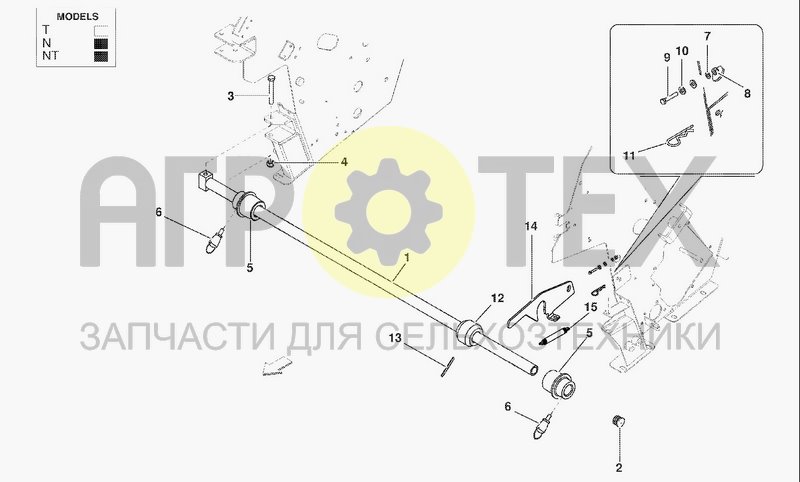 Чертеж NET ROLL BRACKET