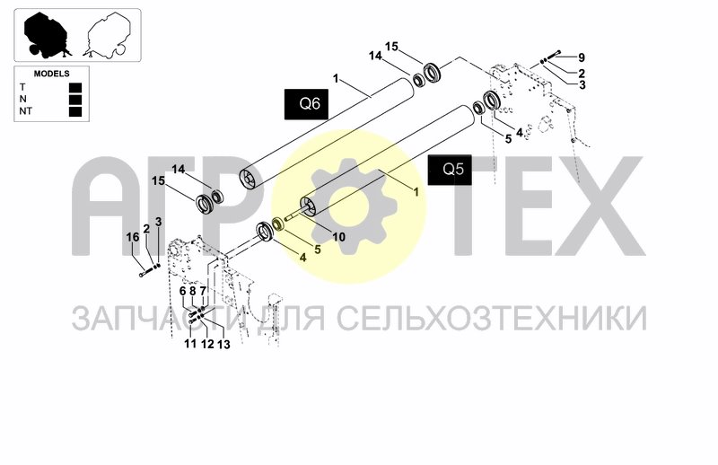 Чертеж ROLLER Q5 - ROLLER Q6